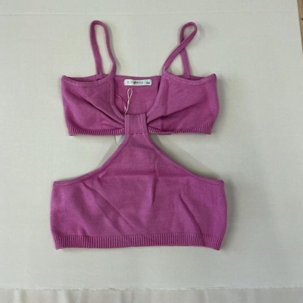 Brand‎ new with tags O.Vianca knit cutout crop top